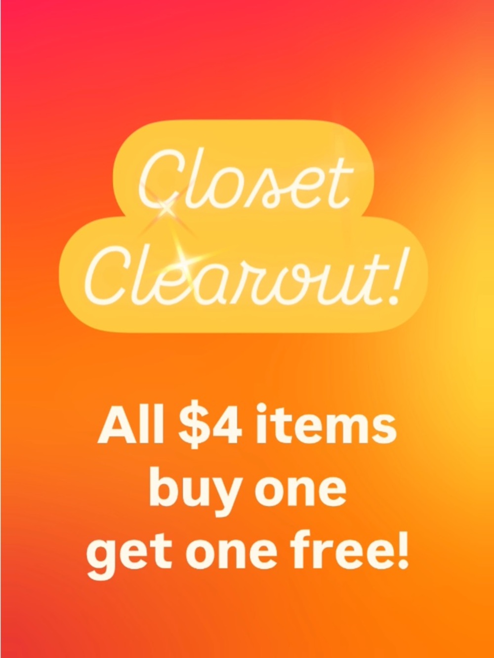 $4 items buy one get one!